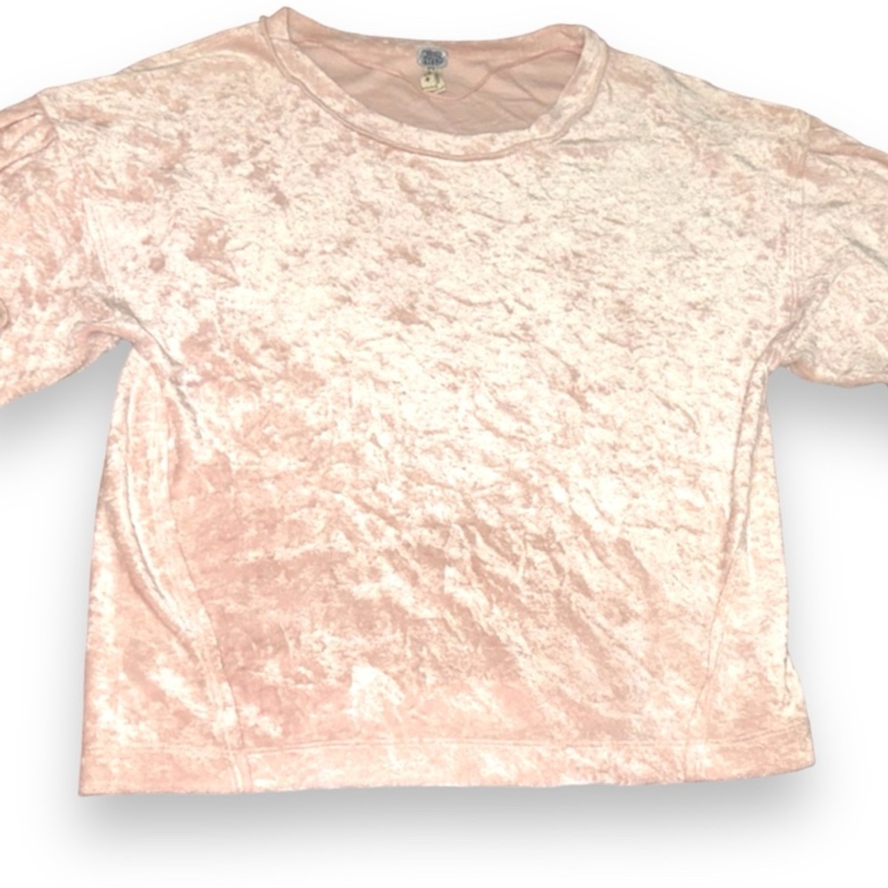 Free People Pink Velvet Oversized Sweatshirt: Brand New W/O Tags
Size: M
